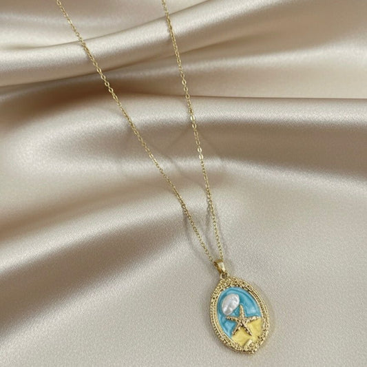 Ocean star charm necklace