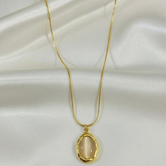 Opaline charm necklace