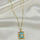 Aqua Frame Necklace