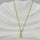 Golden luxe initial necklace