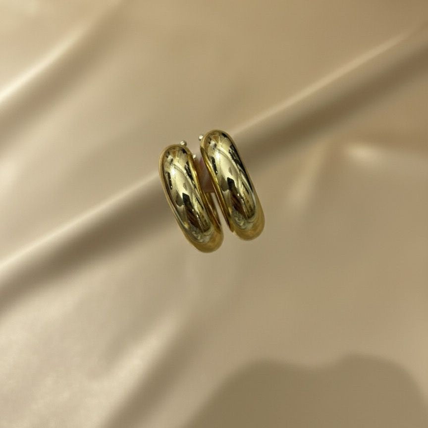 gold hoop earings
