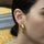 gold hoop earings